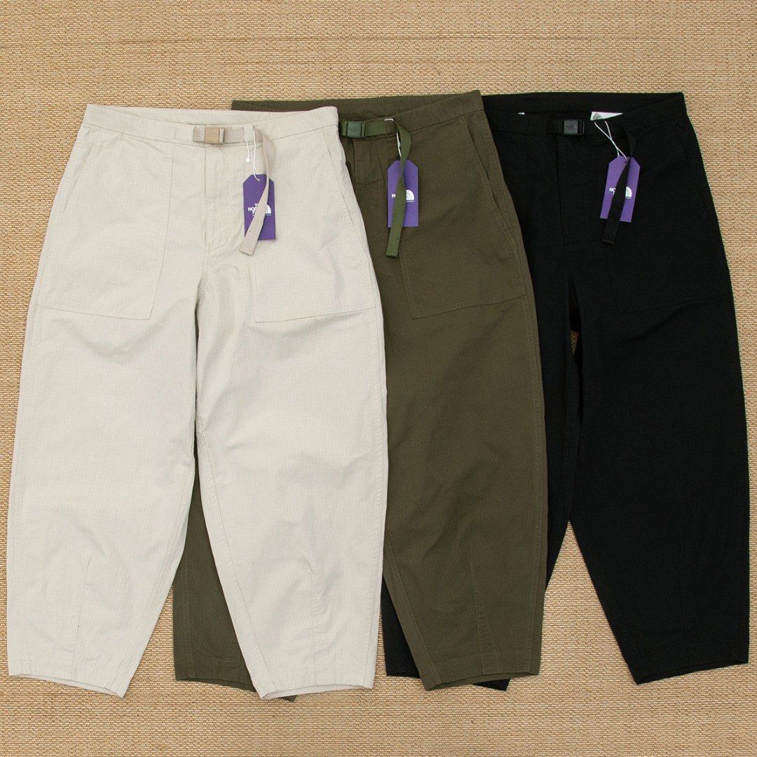 全新日本THE NORTH FACE紫標23ss Ripstop Wide Cropped Pants, 男裝