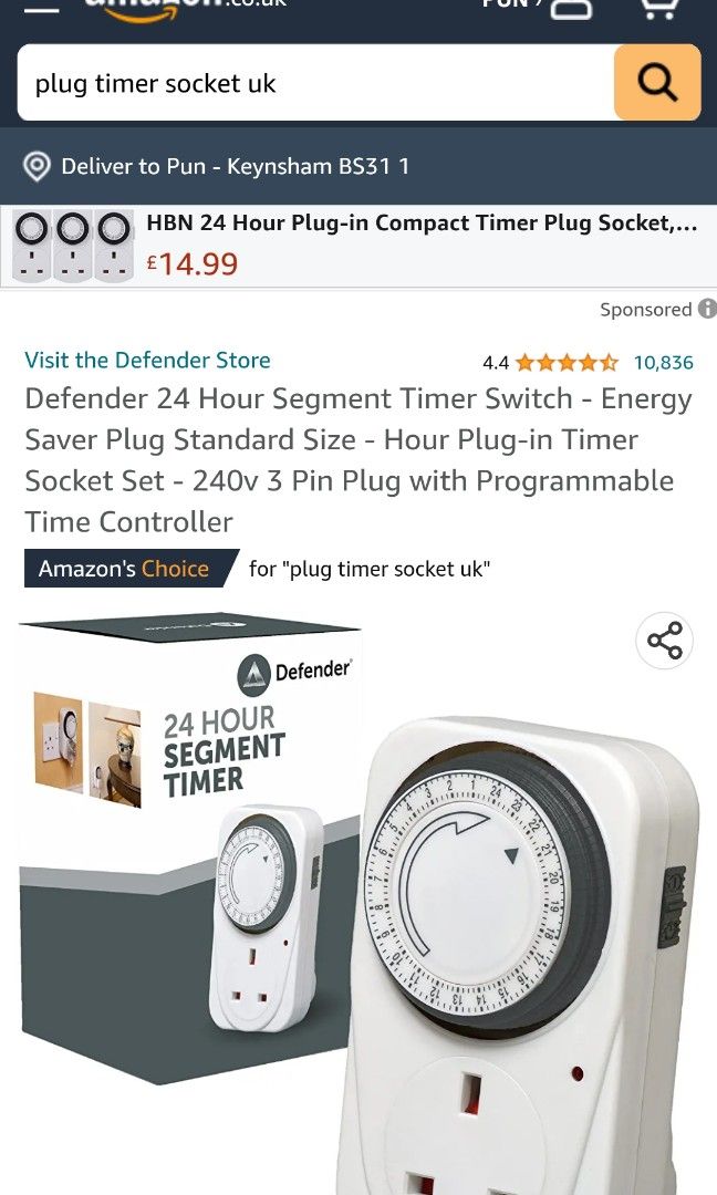 Timer plug socket （分類：其他家庭電器）位於 Hong Kong。 由 pcpsy67 提交（商品編號 1231300079，圖片 3）。簡介： Bought from the UK but never use. Reliable brand. Paid $100, now selling for $60. Face trade at mtr Station (negotiable )。