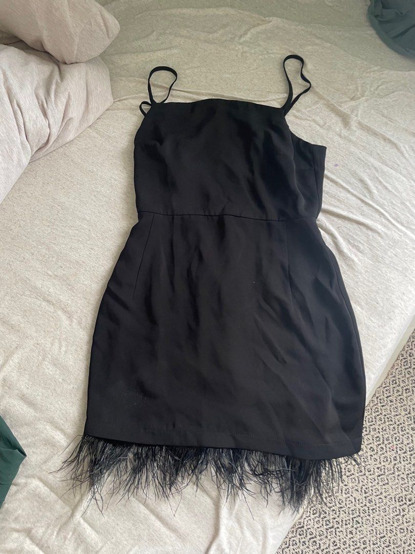 Topshop discount feather dress