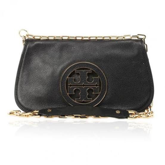 REPRICED Tory Burch Amanda Logo Clutch Chain Crossbody