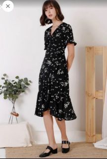 TWL Ruffles Black Dress