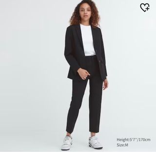 Uniqlo Smart Ankle Pants - Plain Black