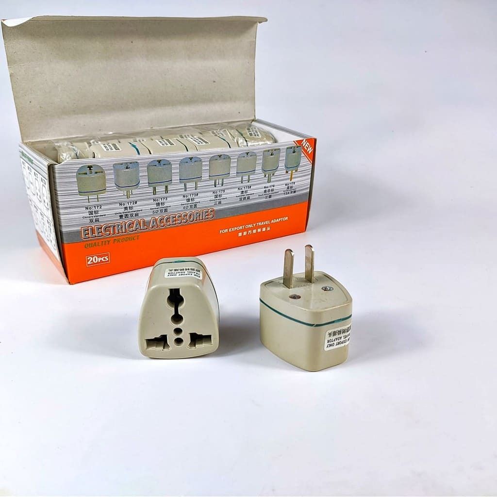 Universal Travel Adaptor Outlet Plug Adapter Converter (Category: Electrical, Adaptors & Sockets) located in Caloocan City. Submitted by 3hctrading (Listing ID 1231337771, Image 3). Description: Universal Travel Adaptor SKU A4291 ITEM #4291 Features: ● Sold per piece ● 100% Brand new and high quality ●for TRAVEL WORK or HOME, The electric adapter plug can be used to charge smart phones Bluetooth speakers power banks tablets and so on. Specificati