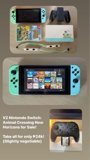 V2 Nintendo Switch: Animal Crossing New Horizons for Sale!