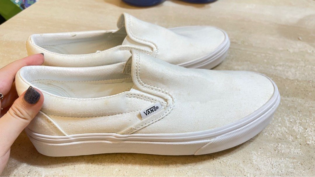 VANS white shoes UK6 Women s Fashion Footwear Sneakers on Carousell