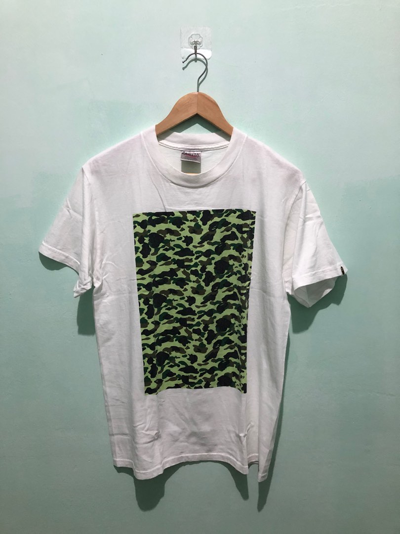VINTAGE BAPE T SHIRT BOX FIRST CAMO