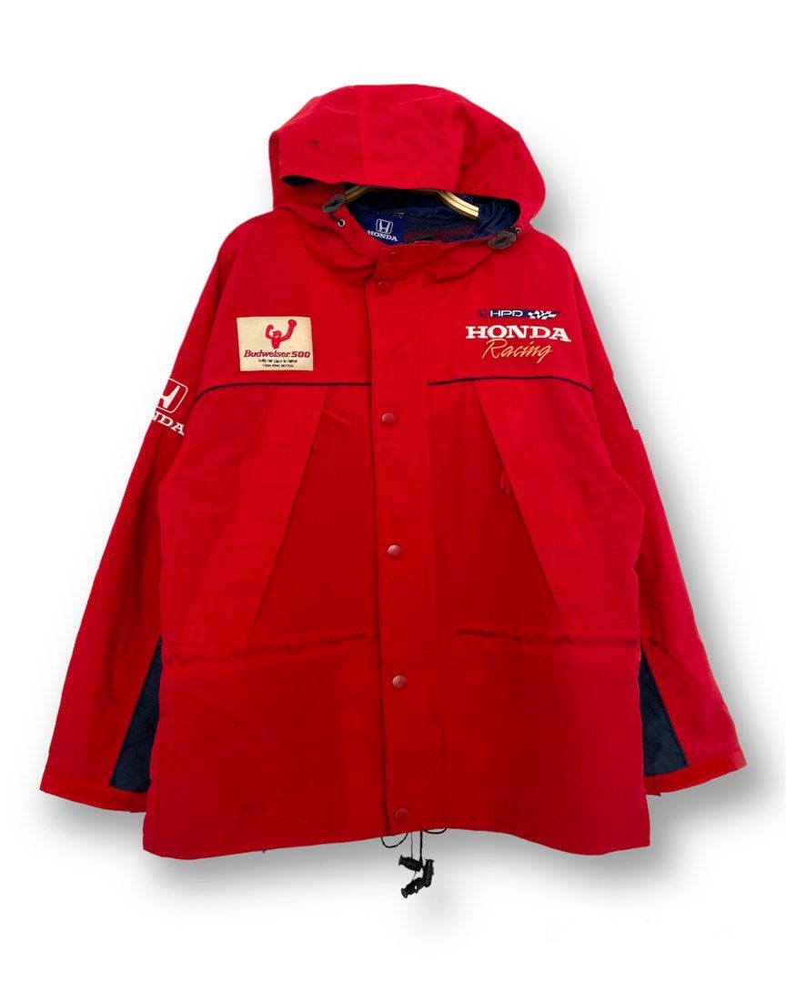 Vintage Honda Indycar Racing Embroidery Logo Jacket Hoodie, Men's