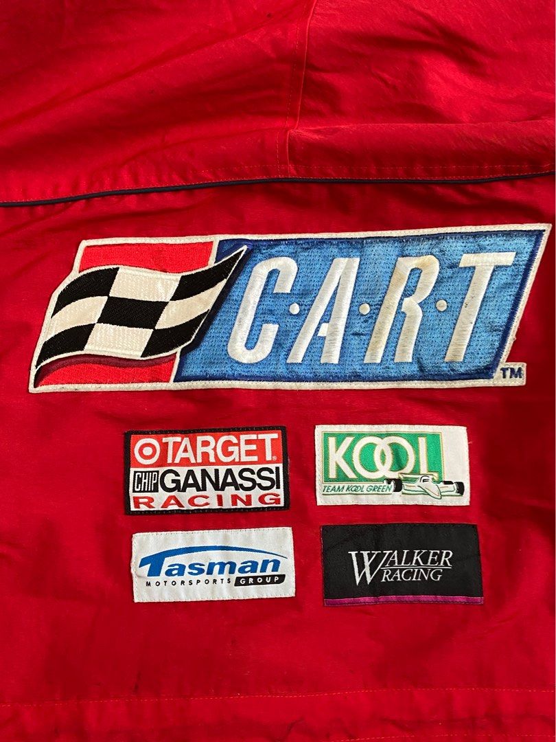 Vintage Honda Indycar Racing Embroidery Logo Jacket Hoodie, Men's