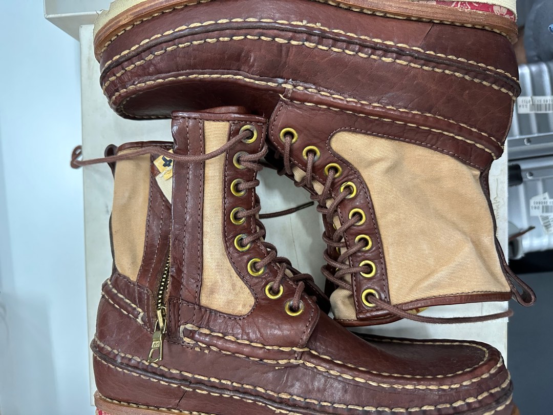 Visvim Grizzly Boots 14 Brown M9, 男裝, 鞋, 靴- Carousell