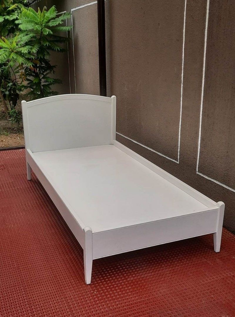 Cheap white single bed frame cheap
