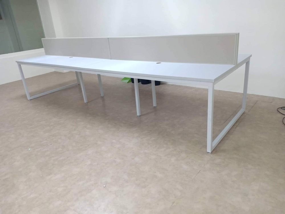 WORKSTATION TABLE WITH PARTITION DIVIDER - CUSTOMIZE, Furniture & Home ...