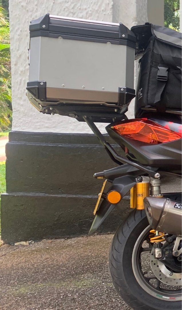 Xmax Box Rack Xmax Box + rack, Motorcycles, Motorcycle Accessories on Carousell