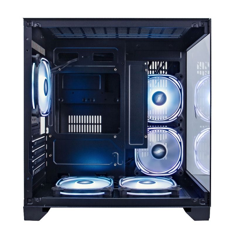 1ST PLAYER MV5-T MEGAVIEW TRANSPARENT COMPUTER CASE BLACK, Computers ...