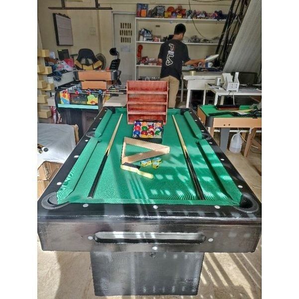 33x58 local Made Billiard Table (Category: Billiards and Bowling) located in San Pablo. Submitted by ablpsports (Listing ID 1231492331, Image 1). Description: 33x58 Semi-Junior Billiard table with complete brandnew accessories Accessories Included -1 3/4 Taiwan Billiard ball -Wooden Triangle -Ball rack -2 Pcs Tako -2 Pcs Tisa 👉 Look for Ms. ELLA CORAL 😇 For more information & inquiries, don't hesitate to message CELLPHONE NUMBER: 09157086592 WH