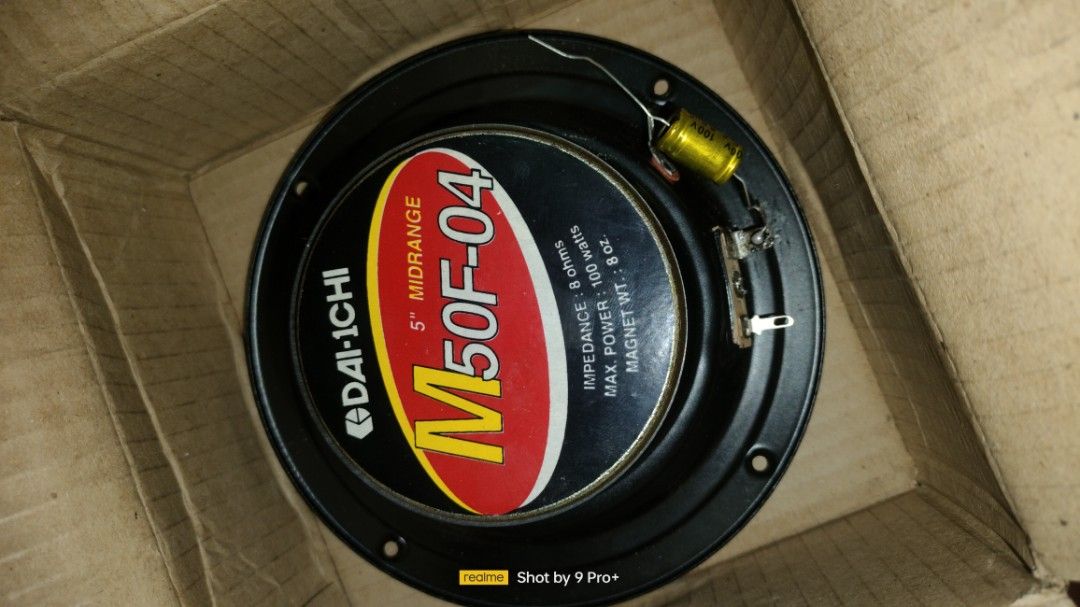 3WAY / MIDRANGE SPEAKER (Category: Other Audio Equipment) located in Manila. Submitted by amanoma2345 (Listing ID 1231473934, Image 3). Description: 2 X12 2WAY SPEAKER 1 D5 DAi iChi midrange 1 dividing network.