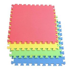 4pcs Puzzle Mat Giant 60x60cm Plain Rubber Playmat Floormat Exercise Gym Yoga