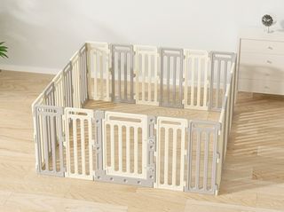 超寬敞組合式柵欄 贈送巧拼30片 寶寶柵欄 遊戲區 寵物柵欄 組合式活動圍欄 防水墊