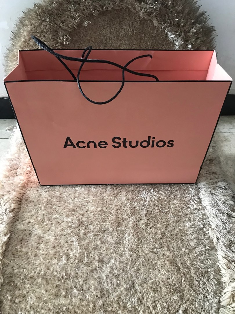 Acne Studios paper bag kantong belanja new sz large authentic