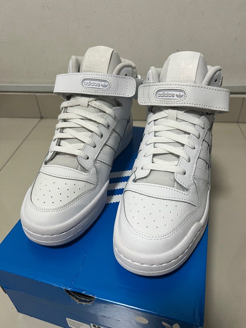 Adidas Forum Mid Triple White Men s Fashion Footwear Sneakers