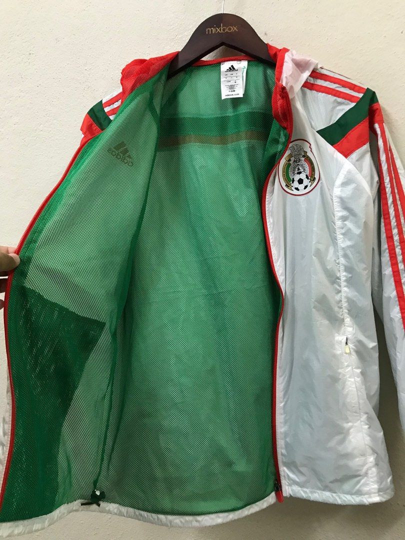 Adidas Mexico Football Windbreaker Jacket, Men's Fashion, Coats