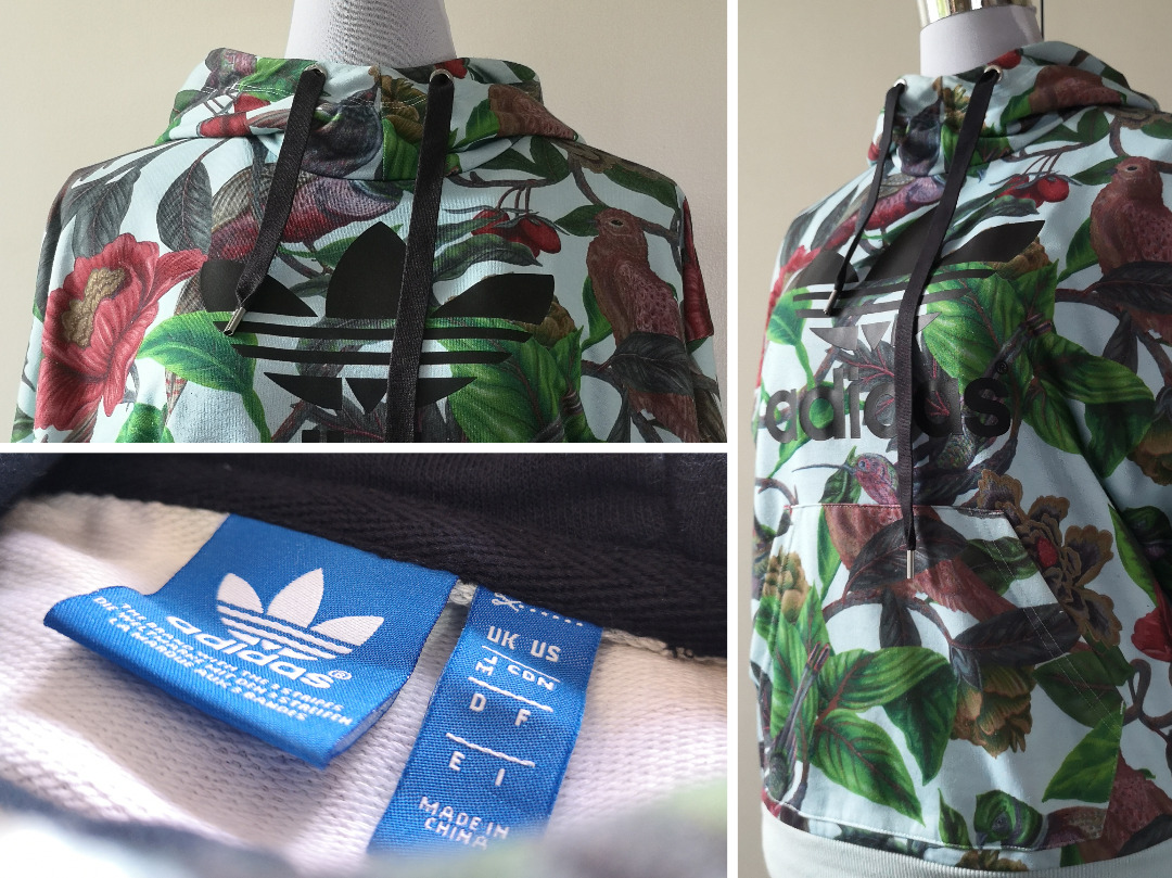 Adidas Originals x Farm Florera Battle of the Birds Sweatshirt Hoodie Women s Size JP M Women s Fashion Coats Jackets and Outerwear on Carousell