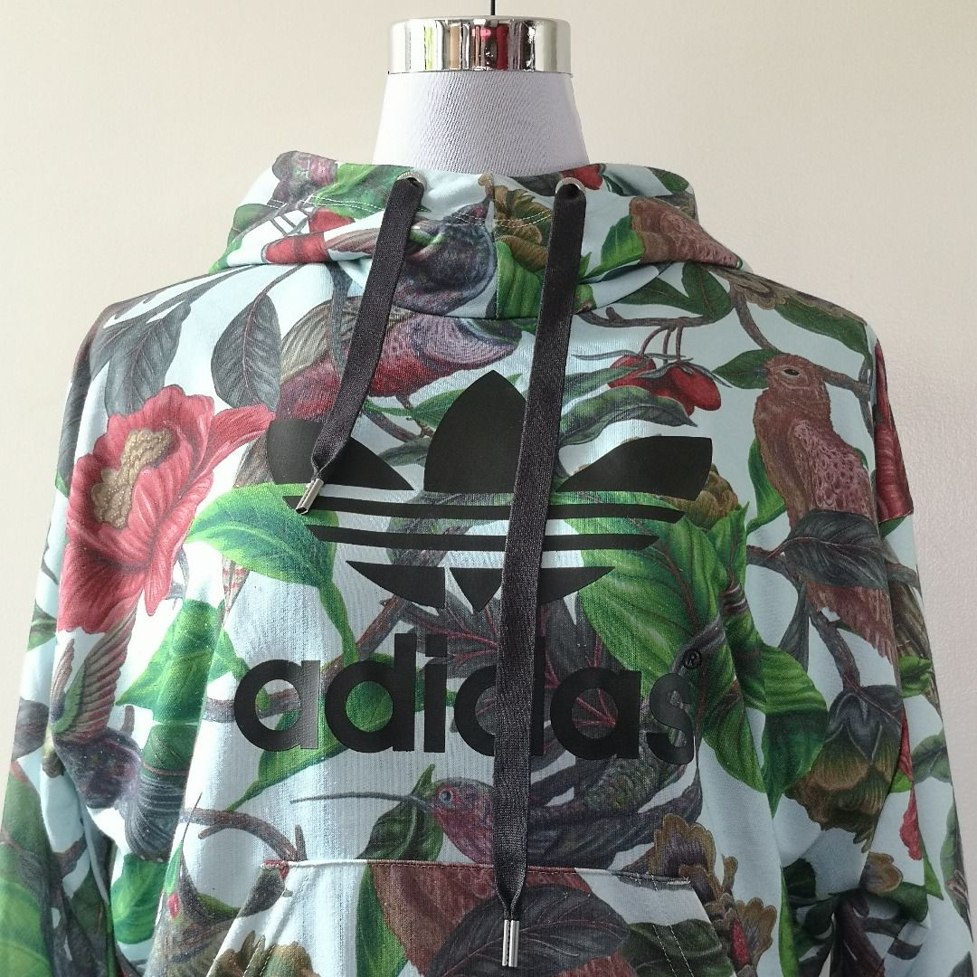 Adidas Originals x Farm Florera Battle of the Birds Sweatshirt Hoodie Women s Size JP M Women s Fashion Coats Jackets and Outerwear on Carousell