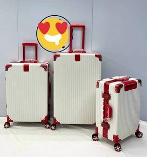 Aluminum frame rose gold travel suitcase luggage bag