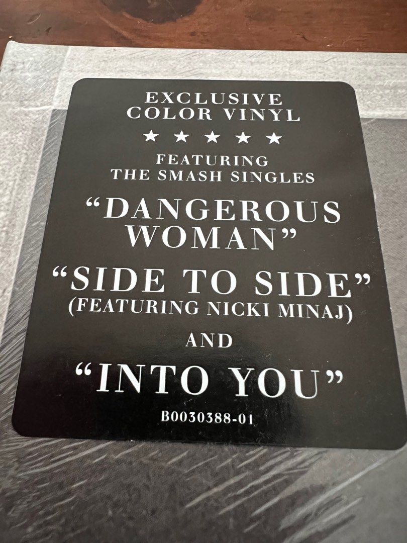 Ariana Grande - Dangerous Woman. Purple/Black Swirl offers Vinyl Limited. Free Shipping