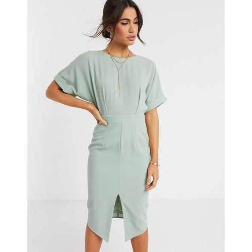 ASOS wiggle midi work dress sage Women s Fashion Dresses Sets Dresses on Carousell