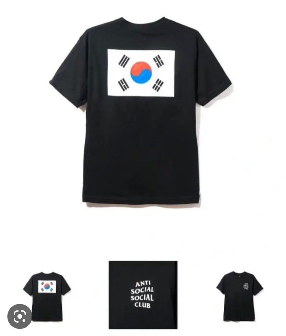 ASSC Anti Social Social Club The Drive South Korea Flag T Shirt