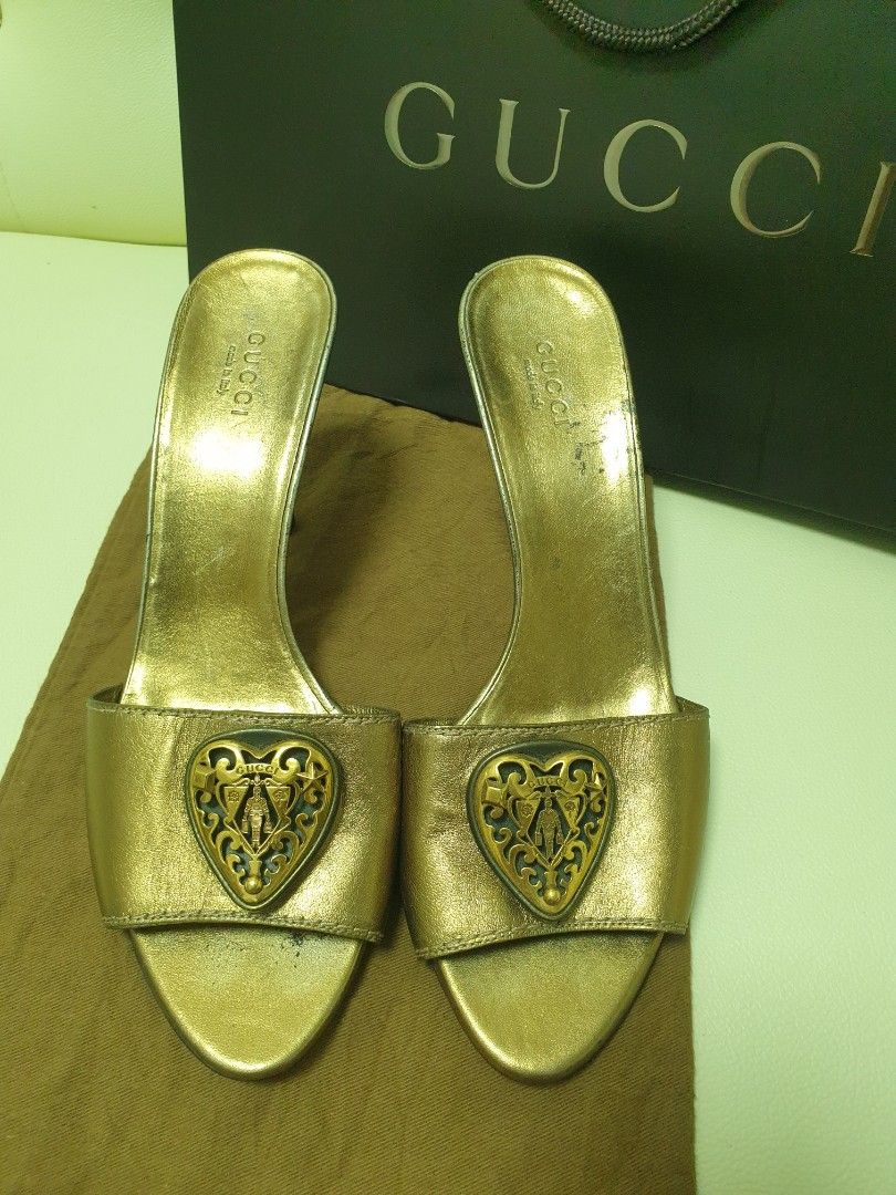 Gucci no heel sandals discount