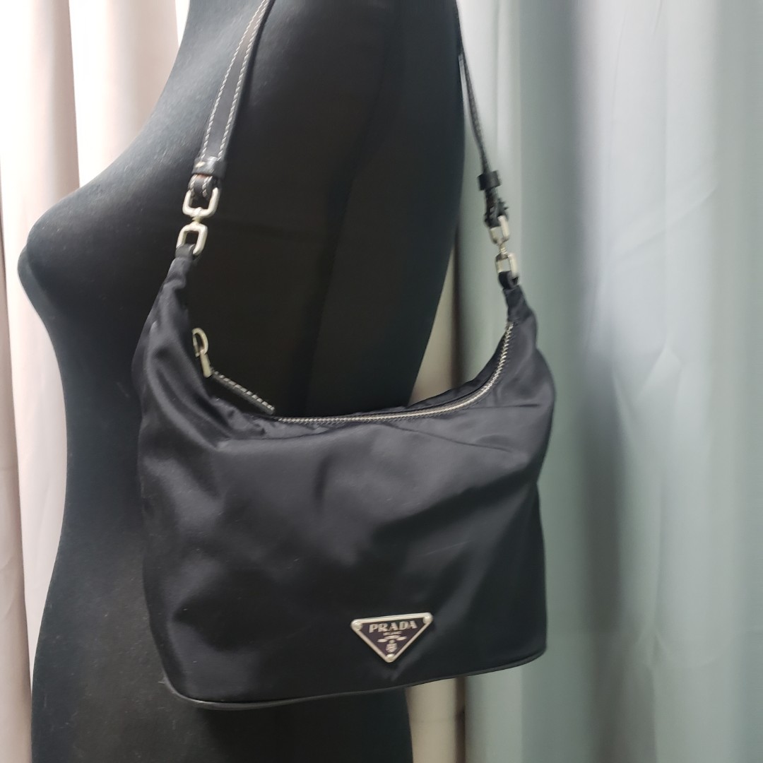 Authentic Prada Mini Kili Kili Shoulder Hobo Bag, Luxury, Bags ...