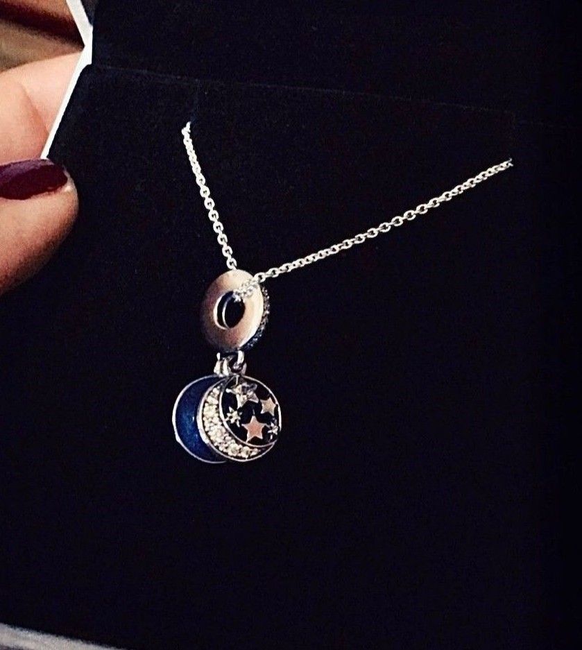 Pandora moon and star necklace online