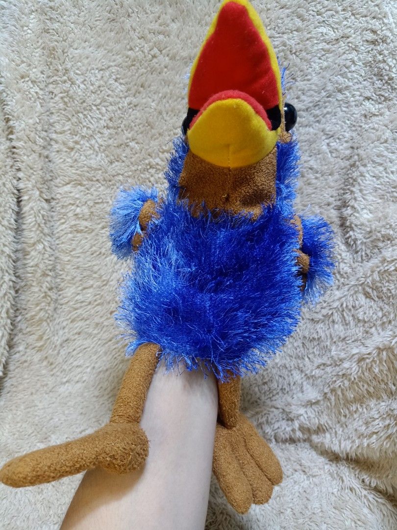 BLUE BIRD HAND PUPPET on Carousell