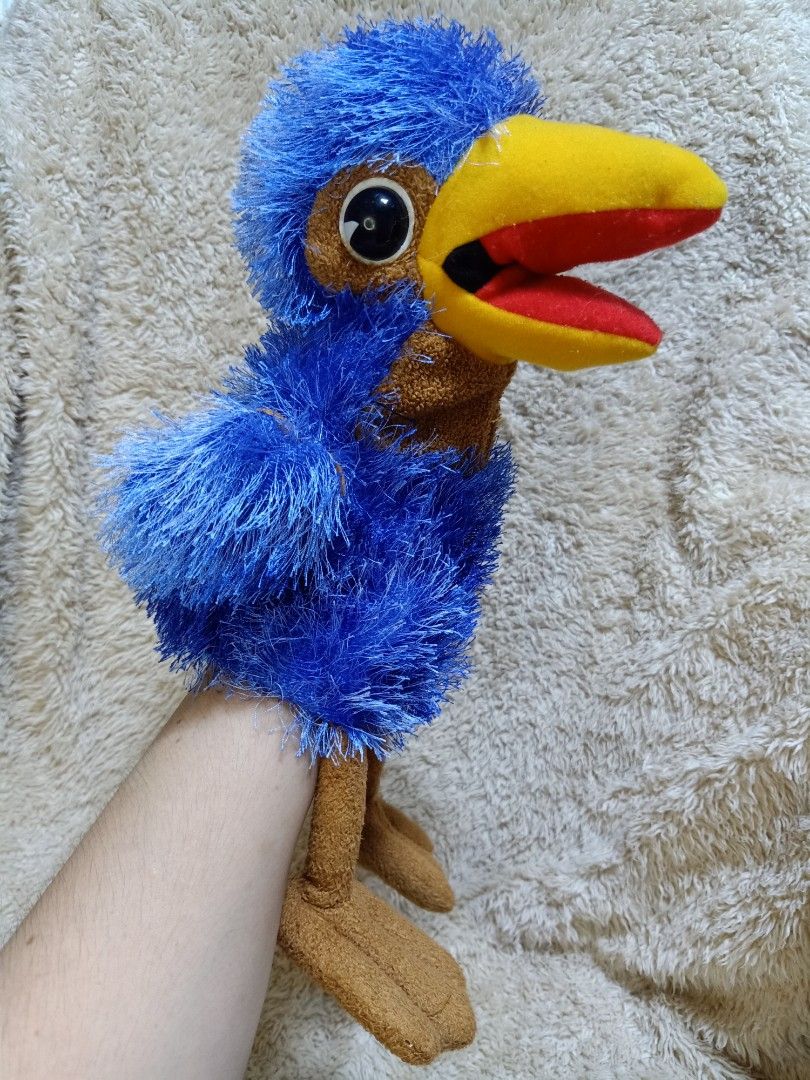 BLUE BIRD HAND PUPPET on Carousell