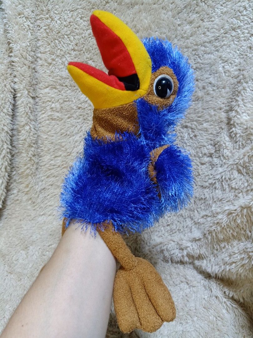 BLUE BIRD HAND PUPPET on Carousell