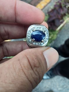 Blue Sapphire Tanzania Afrika