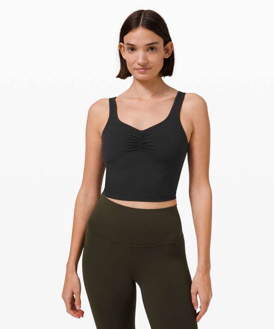 BNWT Lululemon Align Tank *Gathered-Front Black in Black Size 4, Women's  Fashion, Activewear on Carousell