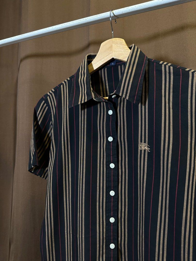 Burberry black label button up shirt Women s Fashion Tops