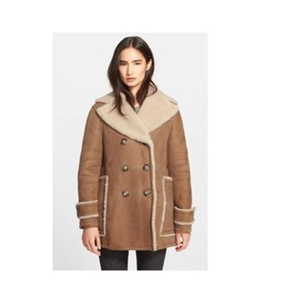 Burberry brit shearling jacket online
