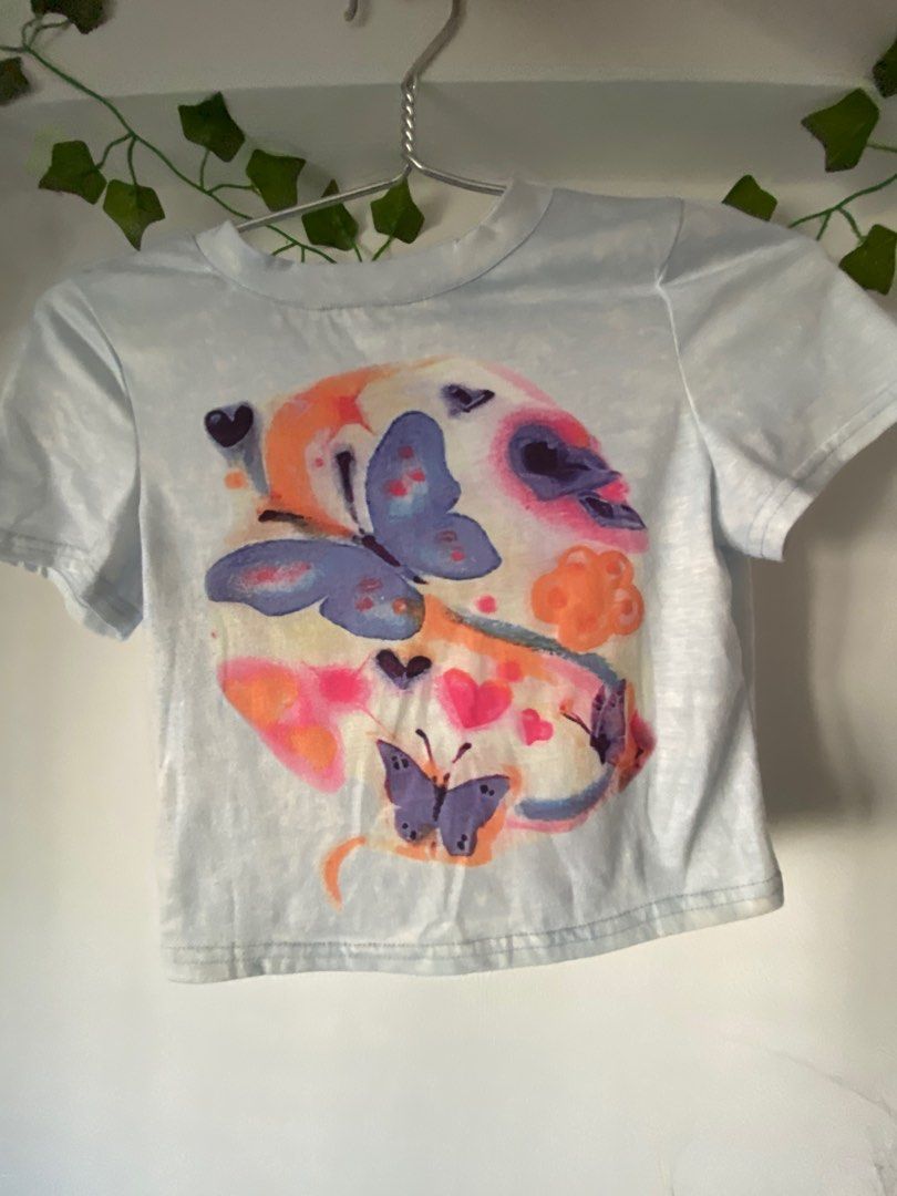 Lucia Baby Tee - Pastel Blue
