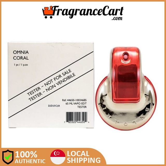 Bvlgari Omnia Coral EDT for Women 65ml Tester Brand New 100