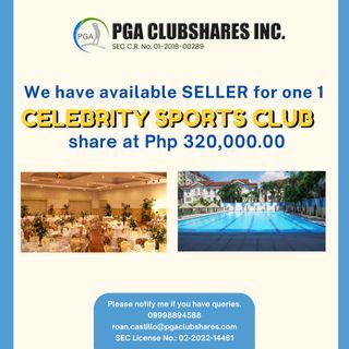CELEBRITY SPORTS CLUB- GOLF AND COUNTRY CLUB SHARES- PGA CLUBSHARES