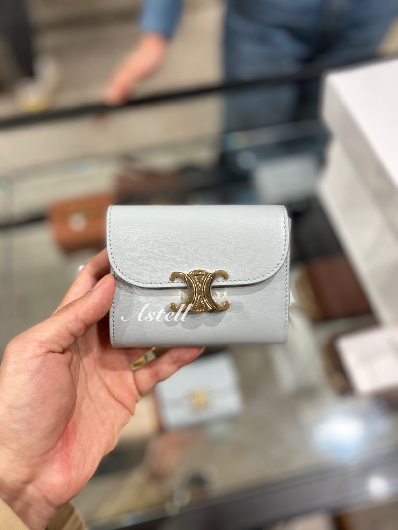 Celine Leather Compact Wallet