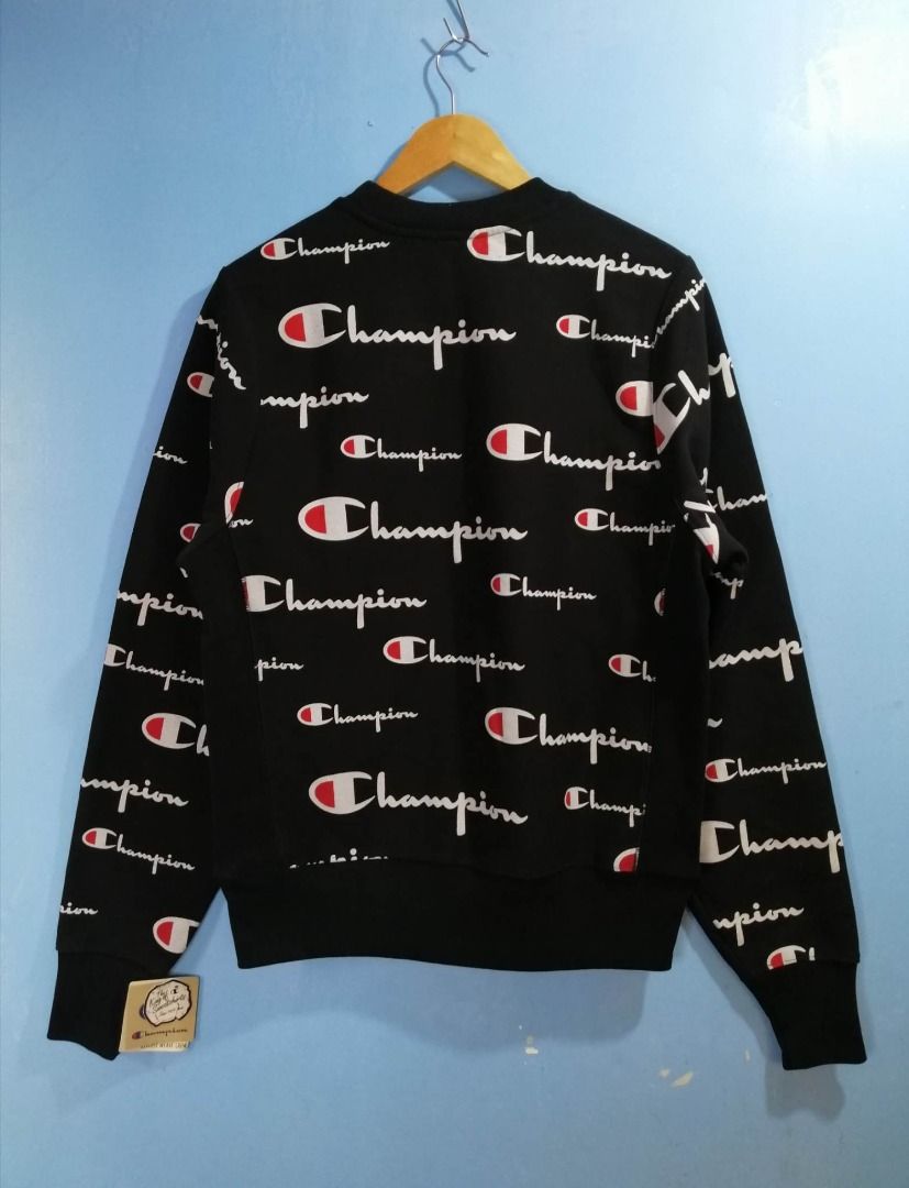 Champion reverse weave aop script crew deals