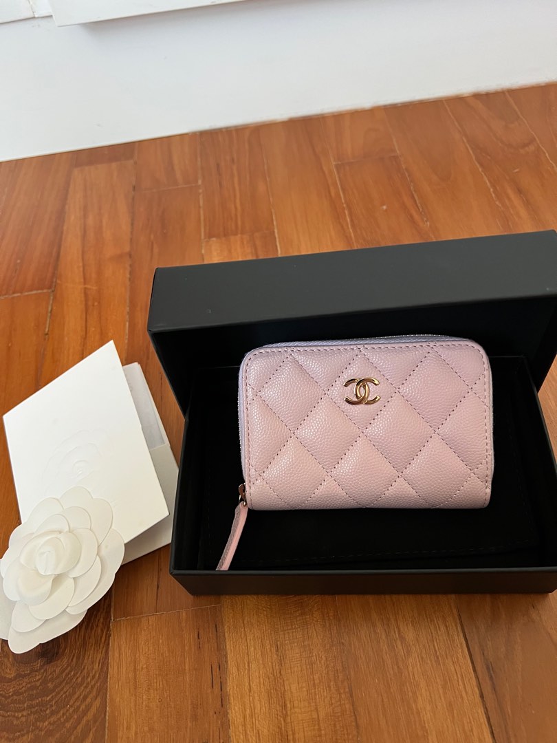 Chanel 21s zippy coin purse in rose clair caviar, Luxury, Bags & Wallets on  Carousell