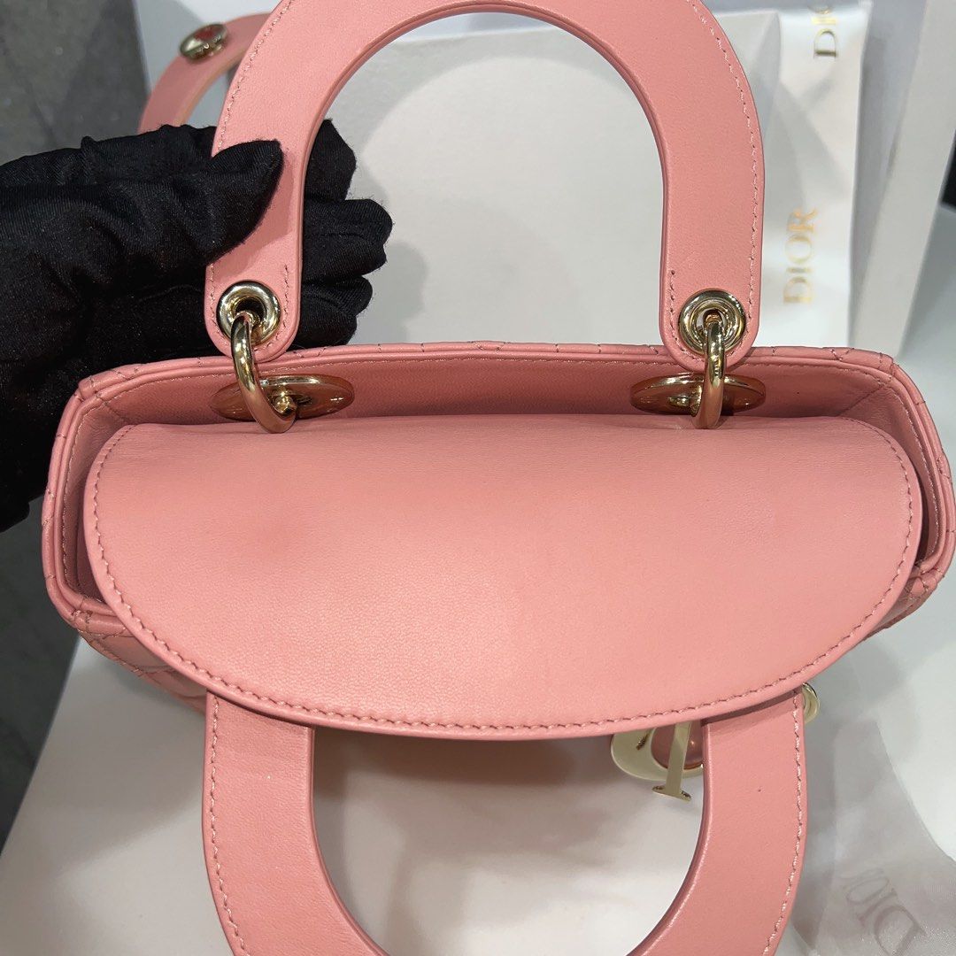 Dior - Small Lady Dior My ABC Bag Light Pink Cannage Lambskin - Women