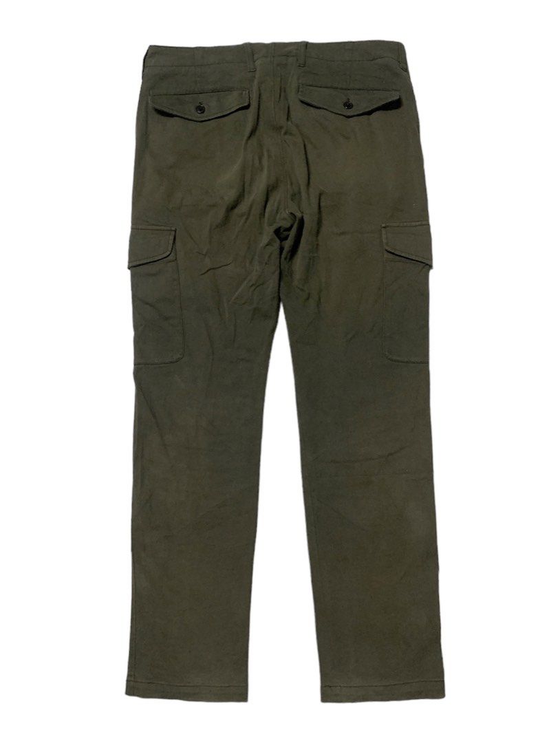 Coen Tokyo Japan olive green slim fit cargo pants, Men's Fashion ...