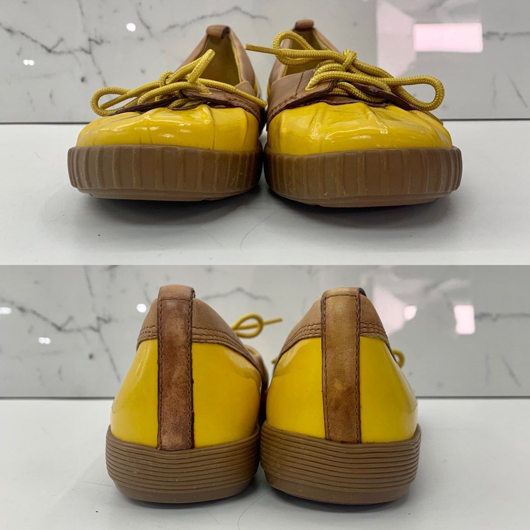 COLE HAAN YELLOW PATENT LOAFERS 237012076 Luxury Sneakers Footwear on Carousell