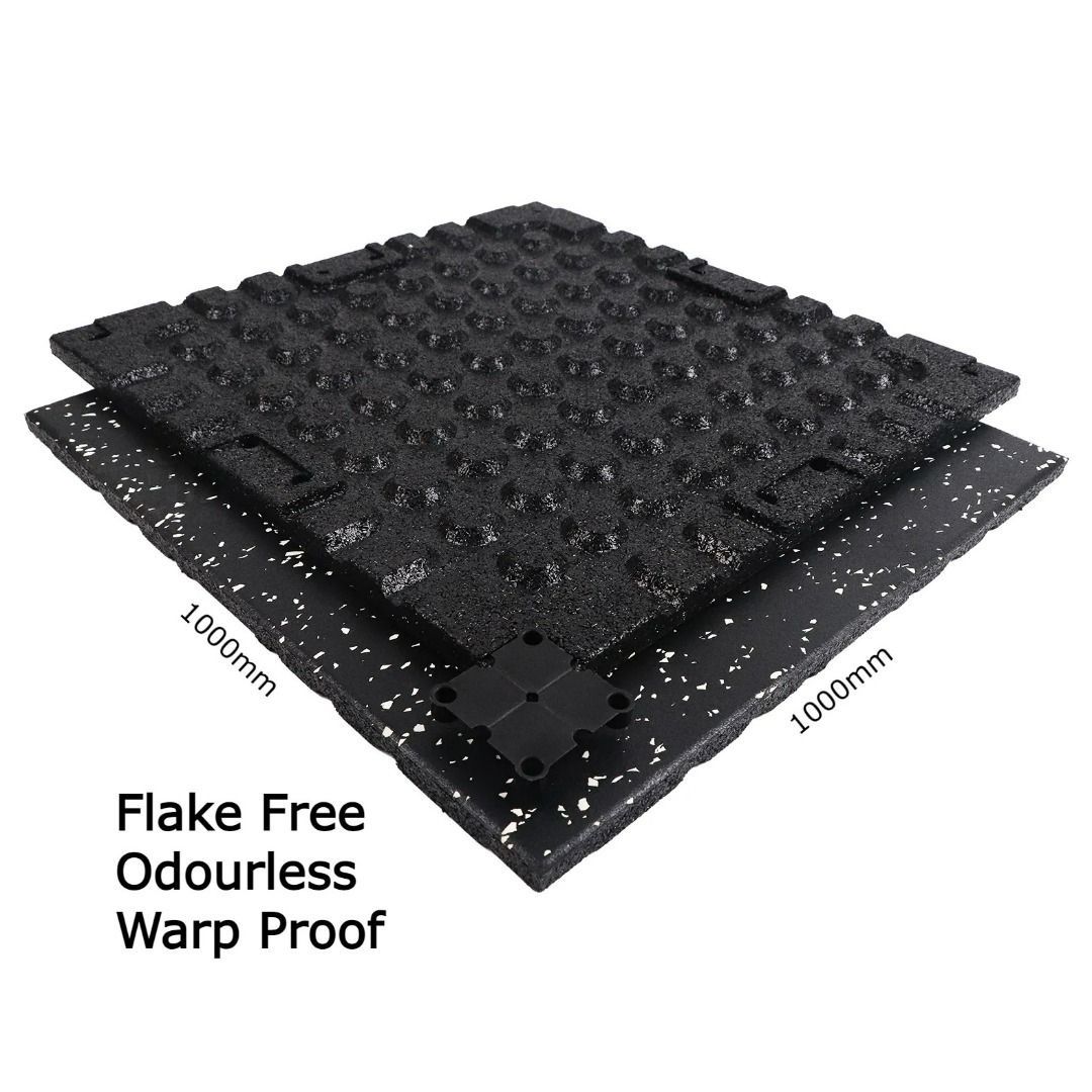Fitness equipment floor mats top